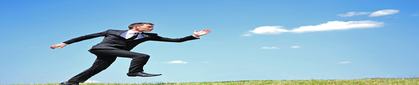 Business man running