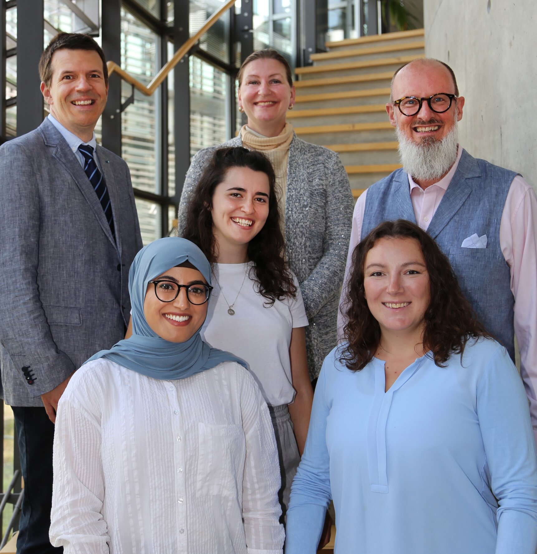 Team Languages / International Affairs on Library Staircase